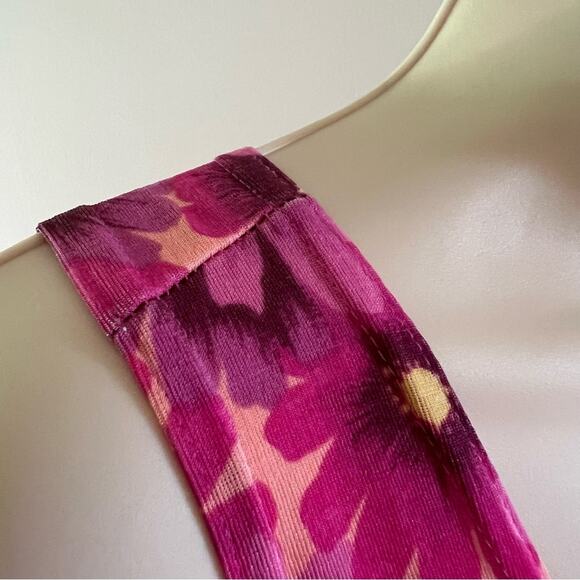 Vintage Maxi Dress Floral Pink Sun Dress Pacific Palm Size Small Summer Cover Up - Picture 4 of 14